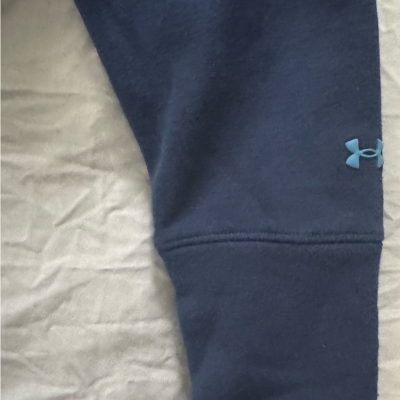 Under Armour Project Rock Crewneck Sweater with Turquoise Trim - Picture 5 of 6